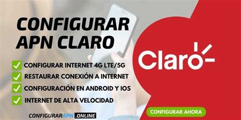 ᐅ APN Claro Argentina Configurar Internet 4G y 5G