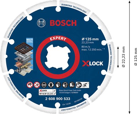 Expert Diamond Metal Wheel X Lock Cutting Disc Bosch Professional