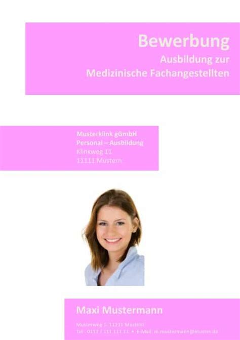 Deckblatt Bewerbung Ausbildung Gesundheits Und Krankenpflegerin