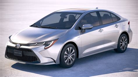 3D Toyota Corolla sedan hybrid US 2020 | CGTrader