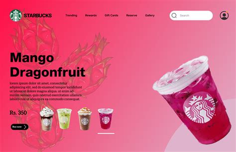 Starbucks Coffee Website Redesign On Figma On Behance