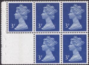 Stamp Queen Elizabeth II 15p Decimal Machin Pane United Kingdom Of