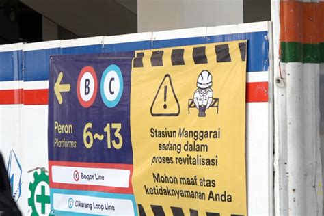 Lanjutan Konstruksi Stasiun Manggarai Ada Penyesuaian Akses Penumpang