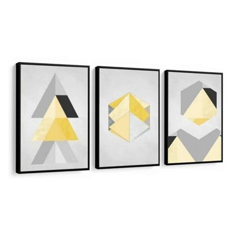 Quadros Decorativos Abstrato Figuras Geométricas no Elo7 Neo