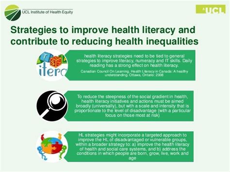 Improving Health Literacy To Reduce Health Inequalities