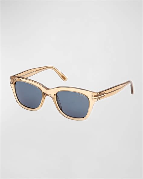 TOM FORD Men S Snowdon Acetate Square Sunglasses Neiman Marcus