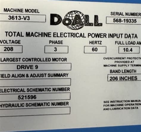 Used Doall V Vertical Contour Band Saw For Sale In Dallas Texas