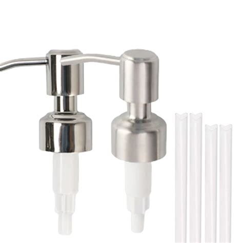 304 Rust Proof Stainless Steel Soap Pump Kitchen Soap Dispenser Pump Replacement Silver Brushed