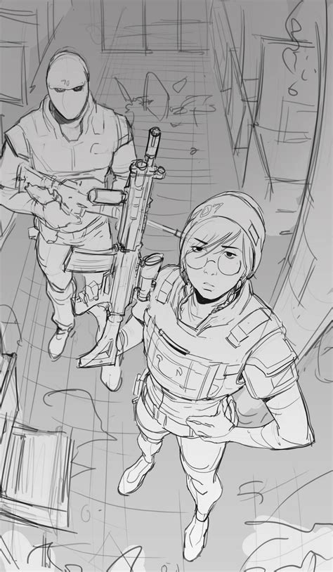 Artstation Doodle And A Lots Of Rainbow Six Fan Art Tb Choi Character Design