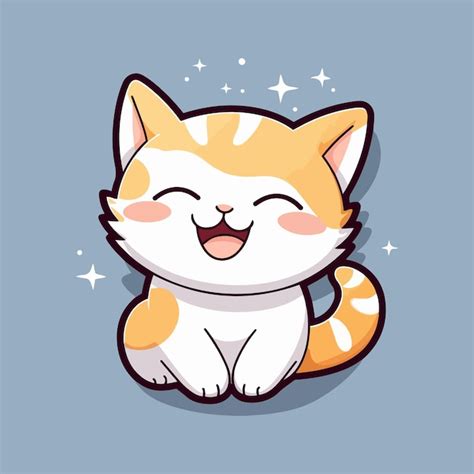 Premium Vector Cute Cat Illustration