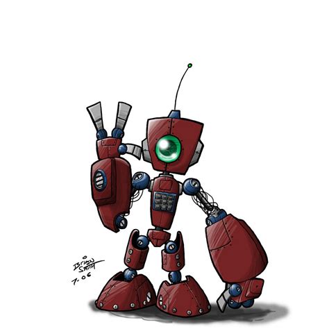 Red Robot by kildeh on DeviantArt