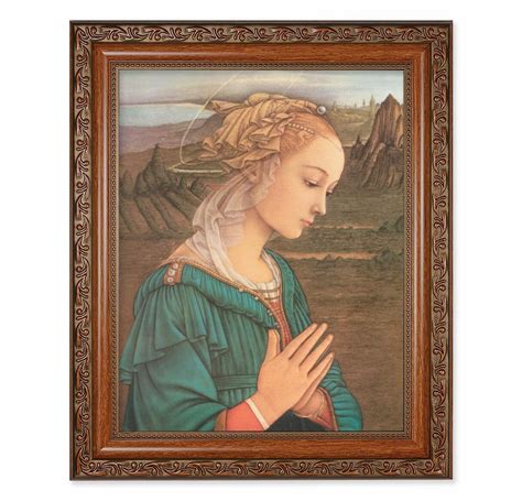 Madonna Mahogany Finished Framed Art Buy Religious Catholic Store