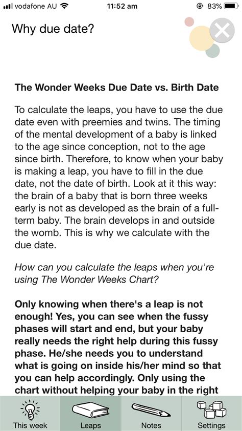 Wonder Weeks Chart A Visual Reference Of Charts Chart Master