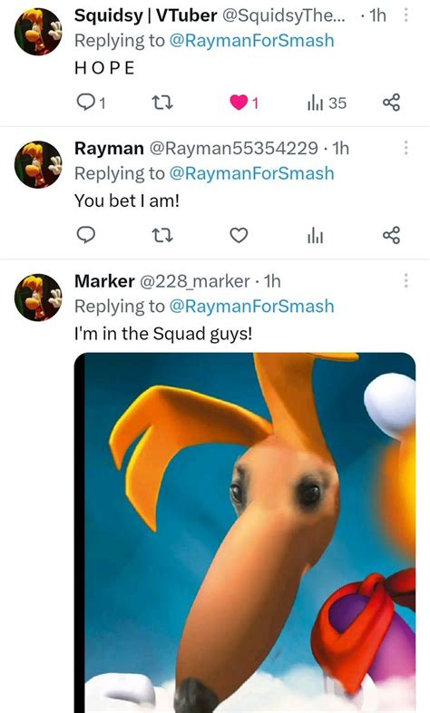 Rayman For Smash Together On Twitter My Mentions Are Beautiful Right Now