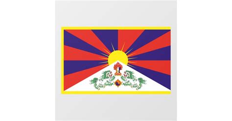 Free Tibet flag Wall Decal | Zazzle