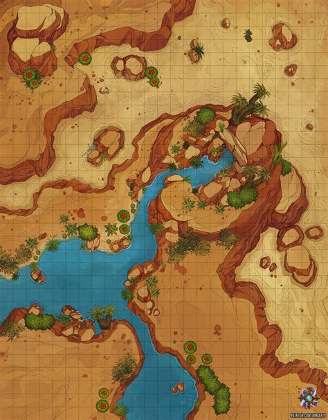 Oasis Public X Dr Mapzo Desert Map Dnd World Map Fantasy