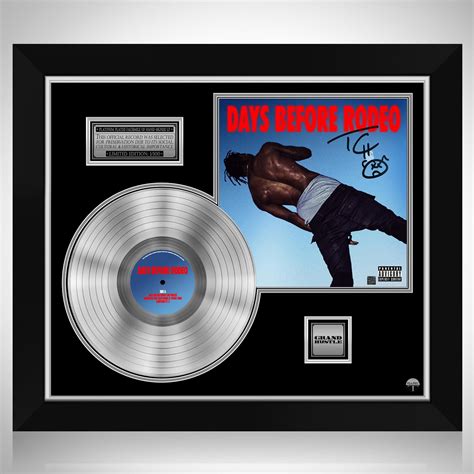 Travis Scott Days Before Rodeo Platinum LP Limited Signature Edition