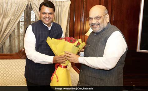 Maharashtra Assembly Elections 2019 Amit Shah Meets Devendra Fadnavis To Take A Call On