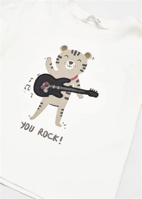 Cotton Printed T Shirt Baby Boys Mango Outlet United Kingdom