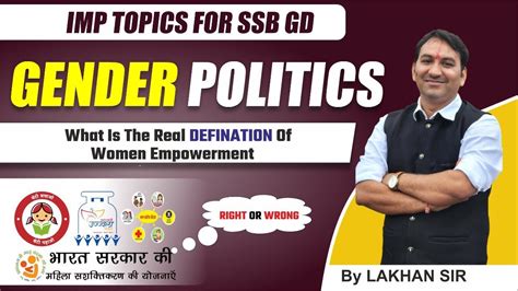 Gender Politics Gender Politics For Ssb Interview Women