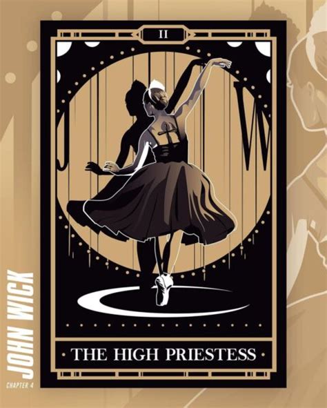 The High Priestess John Wick Chapter Arcana Tarot Card By Rico Jr