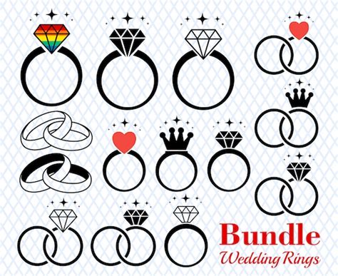 Eheringe Svg Png Dateien Ring Finger Svg Verlobungsringe Svg Etsy