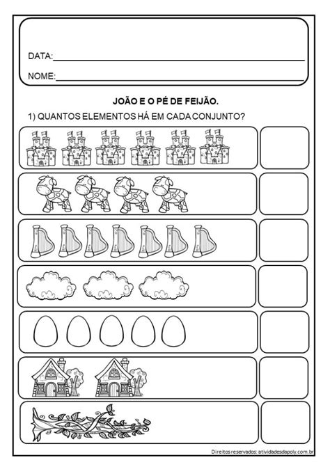 02 ATIVIDADES JOÃO E O PÉ DE FEIJÃO PARA EDUCAÇÃO INFANTIL