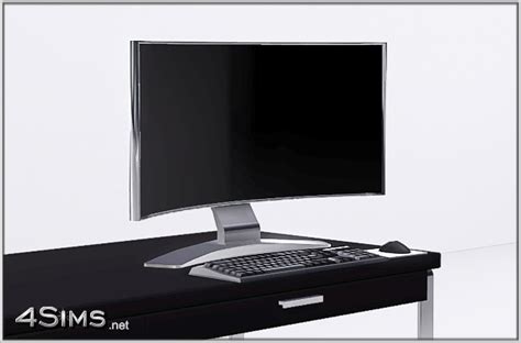 Curved monitor PC, ultimate gaming display and technology - 4 Sims