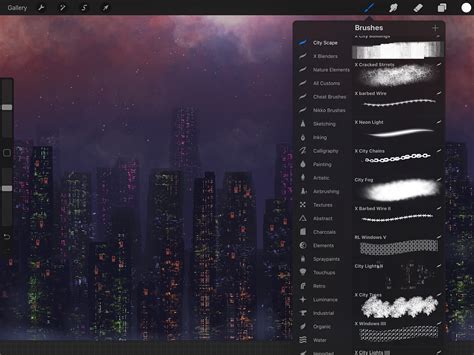 Cityscape Procreate Brushes
