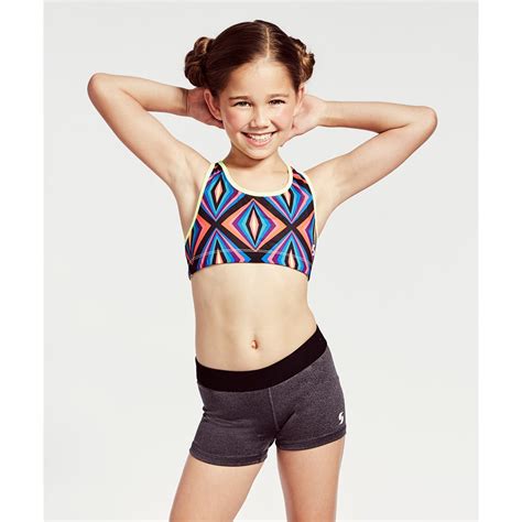 Soffe Girl S Dri Reversible Cheer Sports Bra G Walmart