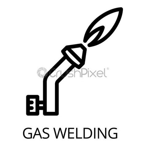 Gas Welding Icon Outline Style Stock Vector 3357162 Crushpixel