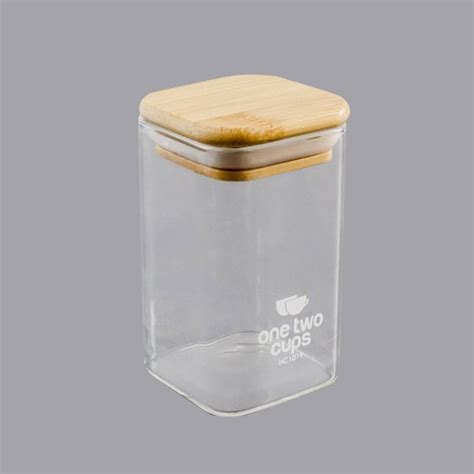 Jual One Two Cups Toples Kaca Penyimpanan Makanan Coffee Storage Glass