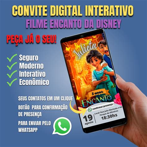 Convite Digital Filme Encanto Da Disney Elo Produtos Especiais