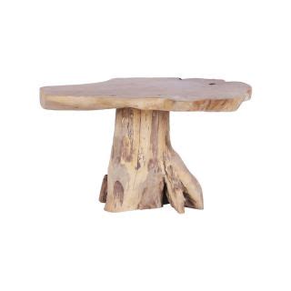 Table Basse Exotique Racine De Teck Et M Tal Cm N