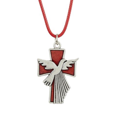 Confirmation Cross And Dove Pendant Pk