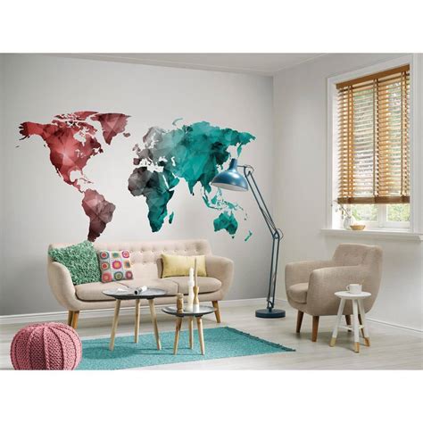 Livingwalls Fototapete Designwalls World Graphic W Wall Art De