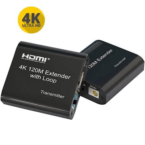 Extensor HDMI De 120M 4K RJ45 Cat5e 6 Con Bucle De 1080P 60M HDMI