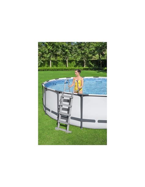 Piscina Rotonda 427x122 Cm Con Telaio E Pompa BestWay Mod Steel Pro