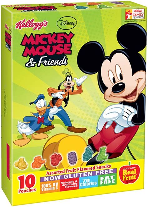 Kelloggs® Disney Mickey Mouse And Friends Fruit Flavored Snacks 10 Ct