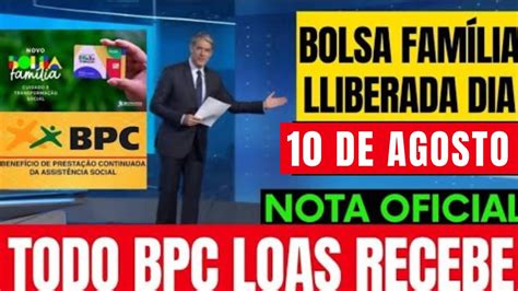 Milagre No Pagamento Do Bolsa Fam Lia Para Bpc Loas Data Marcada De