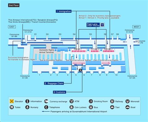 Bangkok Suvarnabhumi Bkk Airport Terminal Map Overview Hot Sex Picture