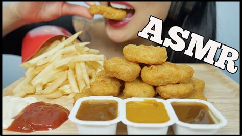 Asmr Mcdonalds Chicken Nuggets French Fries Eating Sounds Sas