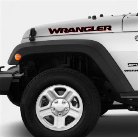 Jeep wrangler hood decal 2 color New Styling Sticker