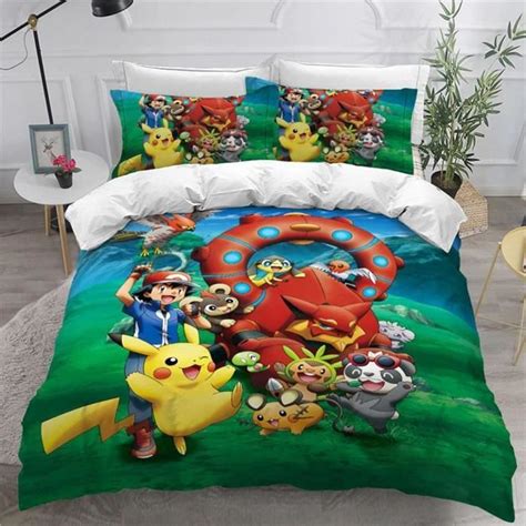 Pi Ces Housse De Couette Pokemon Pok Mon Pikachu Housse De