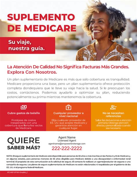 Medicare Supplement Flyer Spanish Preferred Senior Advisors