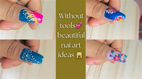 Easy Nail Art At Home 🏠 Easy Nail Art For Holi Nail Art Ideas Without Tools Nail Art