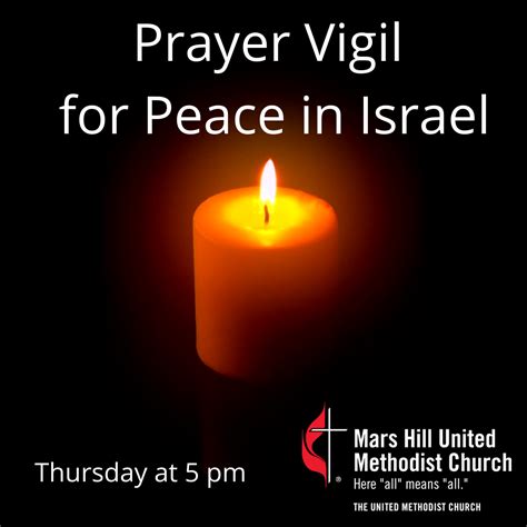 🕯️community Prayer Vigil For Peace In Israel On October 12 — Mars Hill United Methodist Church