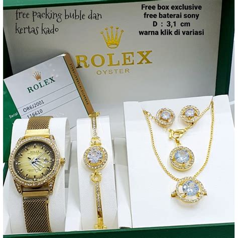 Jual Jam Tangan Wanita Rolex Oyster Date Rantai Magnet Full Set Ada 14 Warna Shopee Indonesia