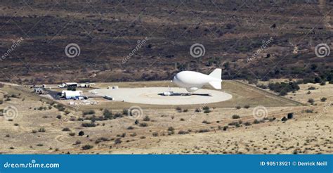 An Aerostat Moored At Fort Huachuca Arizona Editorial Photo Image Of