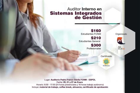 Curso Auditor Interno En Sistemas Integrados De Gesti N Escuela